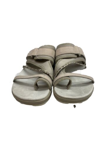 Women's Merrell Terran 4 Post Sandal Silver J006752 Size 9 Slip-on Slide Silver