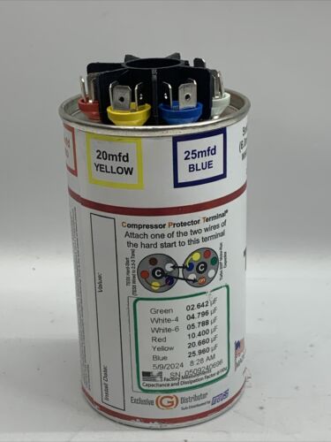 Mars Turbo 200&reg Universal Motor-Run Capacitor 2.5-67.5 MFD 440/370 Volt AC