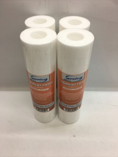 iSpring FP110 10 Micron 10"x2.5" Universal Sediment Filter Cartridge Lot Of 4