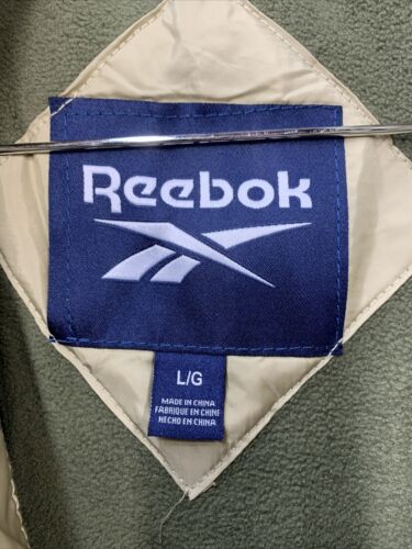 Reebok Men's Quilted Warm Puffer Jacket Size M Long Sleeve Zipper OMRB1032EC