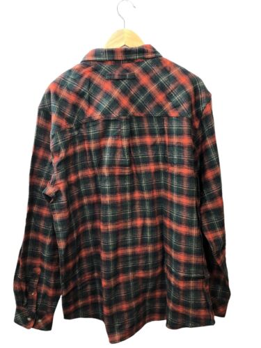 Legendary Whitetails Buck Camp Flannels Redwood Plaid Shirt Long Sleeve Size XL