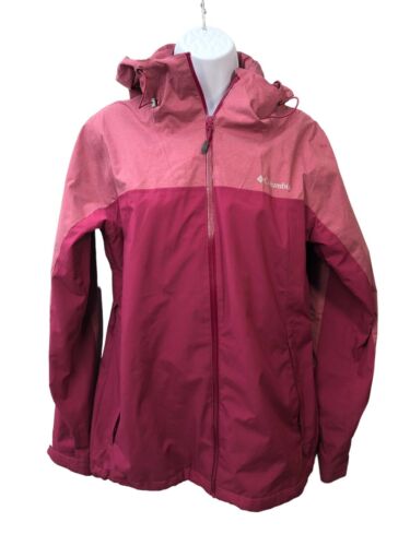 Columbia Womens Valley Elite Stretch Rain Waterproof Omni-Tech Hooded Zip Jacket