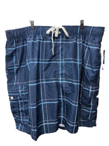 Kanu Surf Men Flex Swim Trunk Sun Protection Lightweight Flex Navy 4452X Size 4X