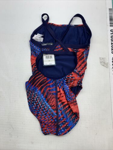 Speedo Women's Swimsuit Wear One Piece Prolt Flyback Printed Team Colors Size 20