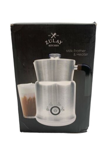 Zulay Kitchen Electric Milk Frother and Heater Stainless Steel 13oz Capacity