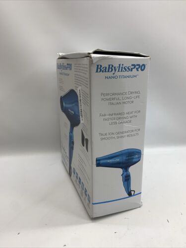 BabylissPRO Nano Titanium Portofino 6600 Dryer - Blue Hair Styling & Appliances