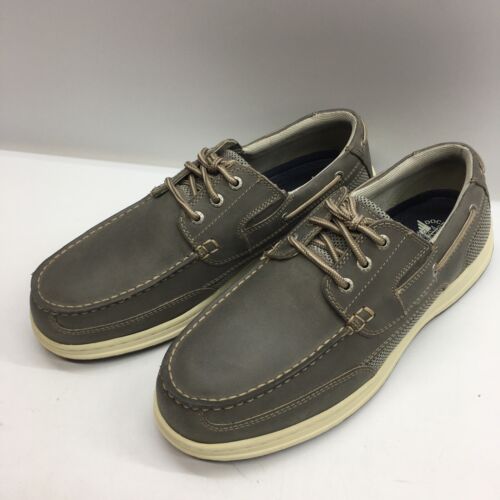 Dockers Men's Beacon Grey Boat Shoe Lace-up Deck Shoe Size 11M Leather 90-38625