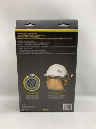 Klein Tools 60523 Dual Cooling Fan for Hard Hats and Safety Helmets, Lightweight