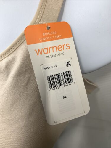 Warner's Women's Easy Does It Underarm Smoothing Wireless Comfort Bra Size XL