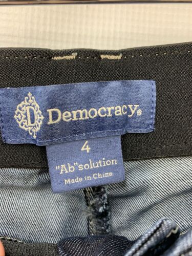 Democracy Ab Solution Cuffed Ankle Skimmer 4 Indigo Stretch Long Pants B1176BKAN