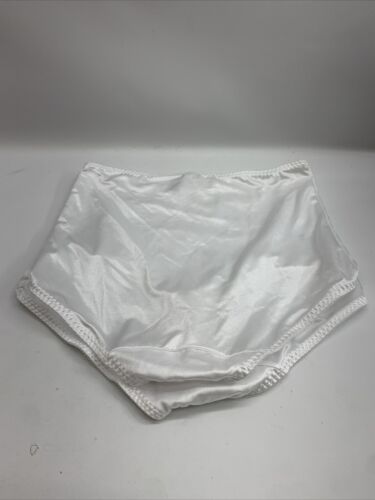 Bali Lace Panel Shaping Brief Panty White Underwear Firm Control Size XL 2-Pack