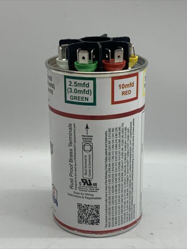 Mars Turbo 200&reg Universal Motor-Run Capacitor 2.5-67.5 MFD 440/370 Volt AC