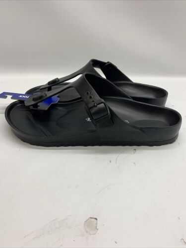 Birkenstock Men’s Gizeh EVA Black Sandals Unisex Shoes Regular Fit Slip-on SZ 12