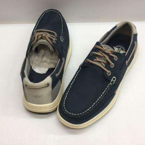 Men's Dockers Beacon Boat Shoes Navy Size 7.5M Loafer Lace-up Shoe Navy