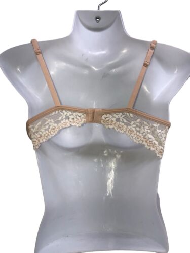 Wacoal Women's Beige Nylon Stretch Embrace Lace Petite Underwire Push Up Bra 34A