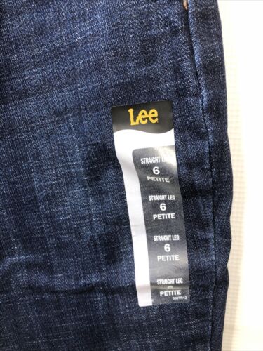 Lee Women's Petite Relaxed Fit Straight Leg Jean - Size 6 Petite Bewitched Blue