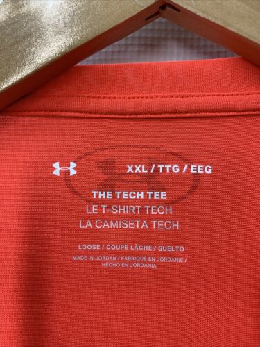 Under Armour Men's Tech 2.0 Short-Sleeve T-Shirt Size 2XL Red Short Sleeve Loose