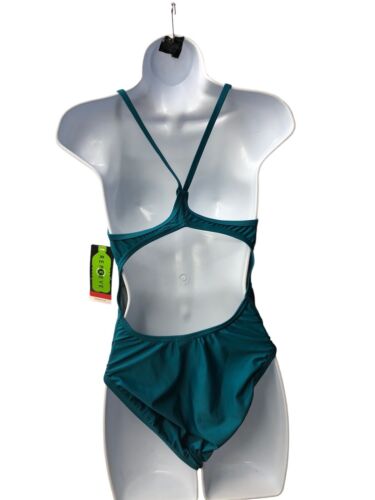 Speedo Women's Swimsuit One Piece Prolt Flyer Back 10/36 Ocean Depths Teal NWT