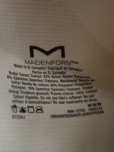 Maidenform Womens Tame Your Tummy Shaping Thong Beige Lace DM0049-24C Size M