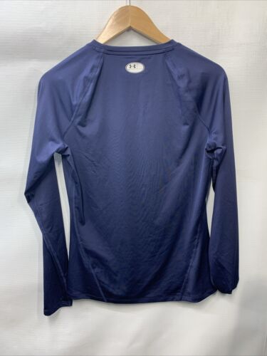 Under Armour Women's Heatgear Compression Long Sleeve Shirt Size L 1365459 Blue