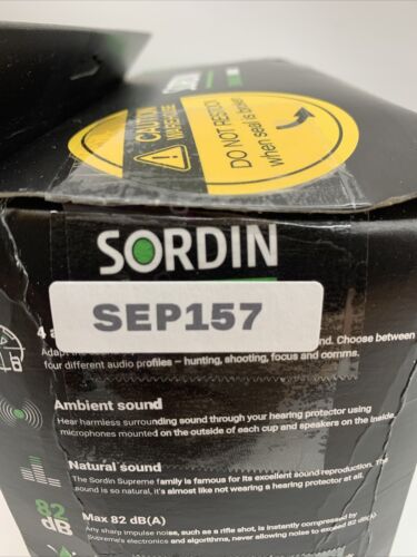 Sordin Supreme Pro-X Hearing Protection Headset - Fabric Headband for Hunting