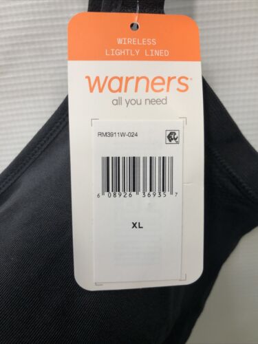 Warner's Women's Easy Does It Underarm Smoothing Wireless Comfort Bra Size XL