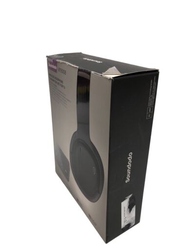 SOUNDODO TV Headphones Wireless 50 Hour Playtime, Dual Link RT5008 - Black