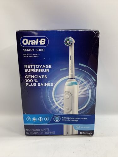 Oral-B Smart 5000 Bluetooth Rechargeable Toothbrush with Travel Case Deep Clean