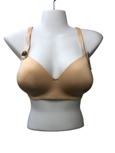 Wacoal 852281 Ultimate Side Smoother Wire Free T-Shirt Bra Size 36D Beige Opaque