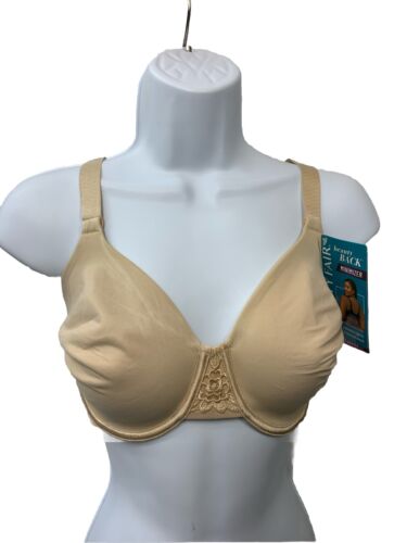 Vanity Fair Beauty Back Smoothing Full Figure Minimizer Bra 76080 Size 40C Beige