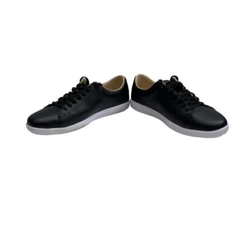 Cole Haan Women's Grand Crosscourt II Sneaker Shoes 10.5 B Black Leather Look