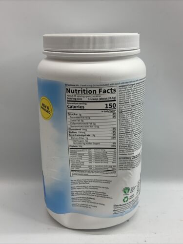 RAW Organic Meal Replacement Shake Vanilla Flavor Plant-based 37.04oz/1050g