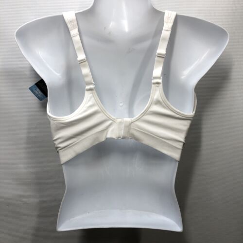 Bali Women's Comfort Revolution Wirefree Bra Size 34DD DF3463 Opaque White Swirl