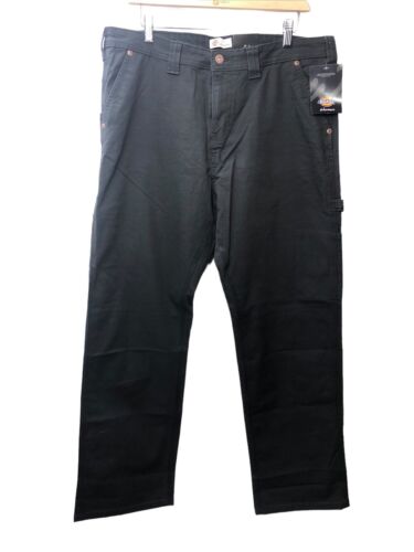 Dickies womens Pants 14 Regular Relaxed Carpenter Work Utility Long Pant Black