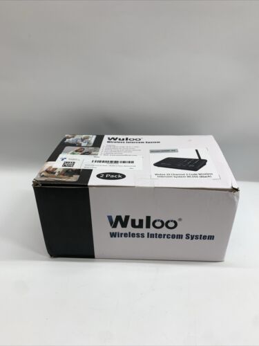 Wuloo 10 Channel Call All FM Wireless Intercoms Home System 1 Mile Range Black