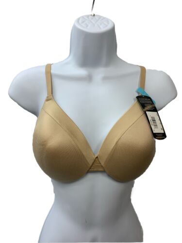 Maidenform T-shirt Bra Womens Size 36C Beige Underwired Full Coverage 09436