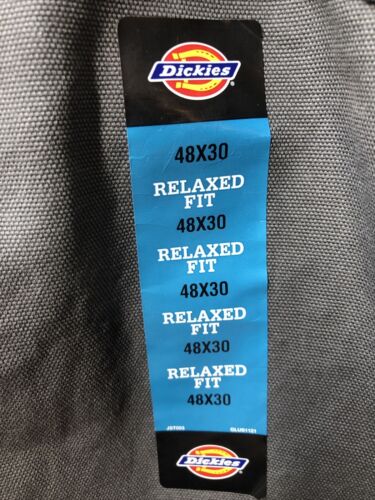 Dickies Men's Relaxed Fit Straight Leg Gray Carpenter Jean Size 48x30 Long Pant