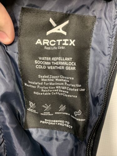 Arctix Womens Essential Insulated Snow Bib Overalls Water Resistant Size M Black