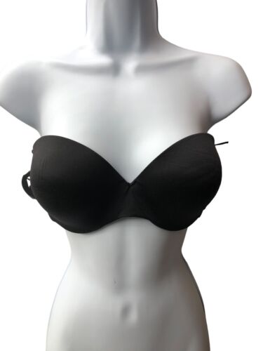 Maidenform 258167 Women's Custom Lift Strapless Bra Black Size 34D Convertible