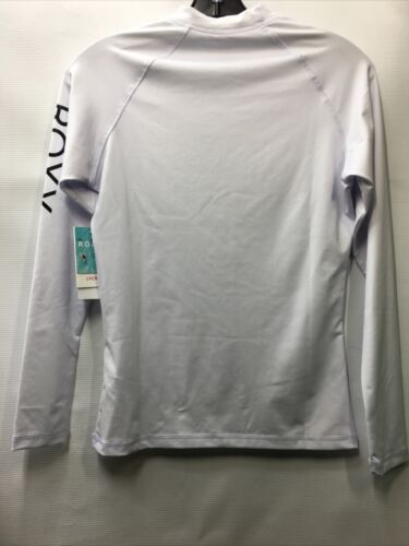 Roxy Girl long Sleeve Shirt Swim Shirt Girls Size M Long Sleeve Swimwear White