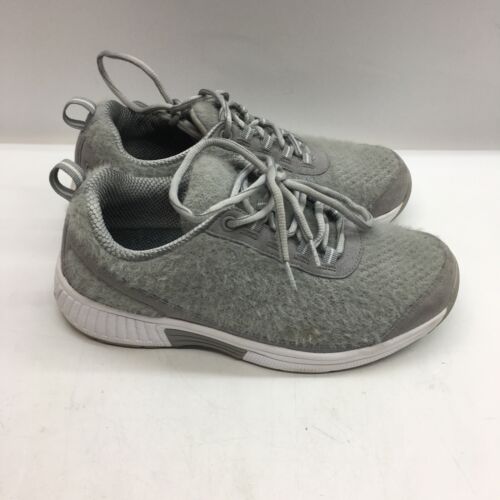 Orthofeet Shoes Women's Wide Gray Coral Wool Fuzzy 989 Size 7 Running Shoes