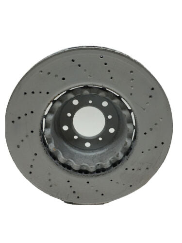 Disc Brake Rotor-Hi-carbon Alloy Geomet Coated Rotor Drilled Front Left DFC