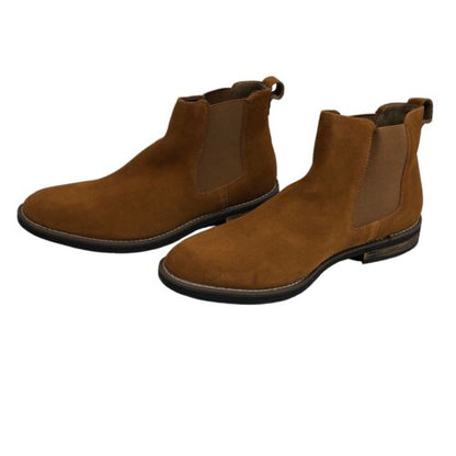 Bruno Marc Urban 06 Men’s Suede Leather Chelsea Boots Pull-on US 12 Camel Brown