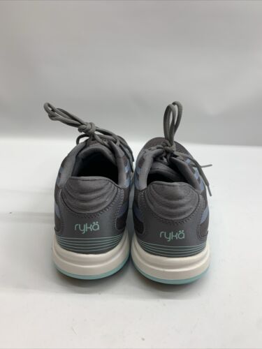 Women Ryka, Devotion Plus 3 Walking Shoe F7710M3022 Grey Aqua Fabric Mesh Sz 11M