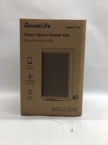 GoveeLife Smart Space Heater - 1500W, Wi-Fi App, Voice Remote, Safe for Bedroom