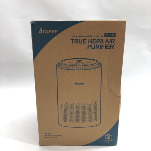 Aroeve True Hepa Portable Air Purifie MK01 Black r For Smoke Pollen Dander Hair