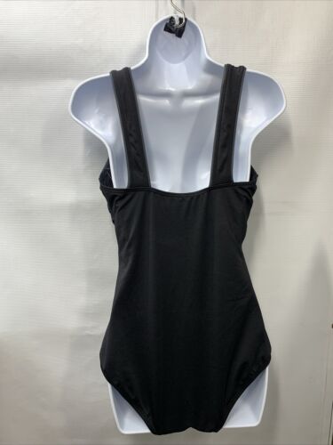 Tyr One Piece Swimsuit Durafast Elite Square Neck Controlfit Women Size 14 Black