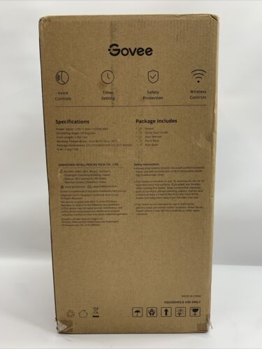 Govee Smart Control Space Ceramic Heater 1500W WIFI Bluetooth App Control H7130