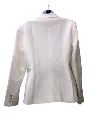 Tommy Hilfiger Women's Blazer Business Jacket Long Sleeve 12 Single-Button White