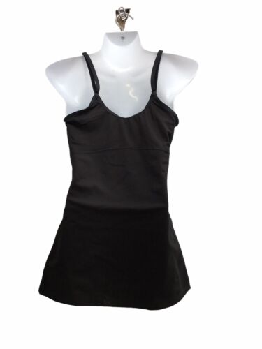 Maidenform Firm Cami Top Solutions Black Shapes Sleeveless Pull On Tank Size L